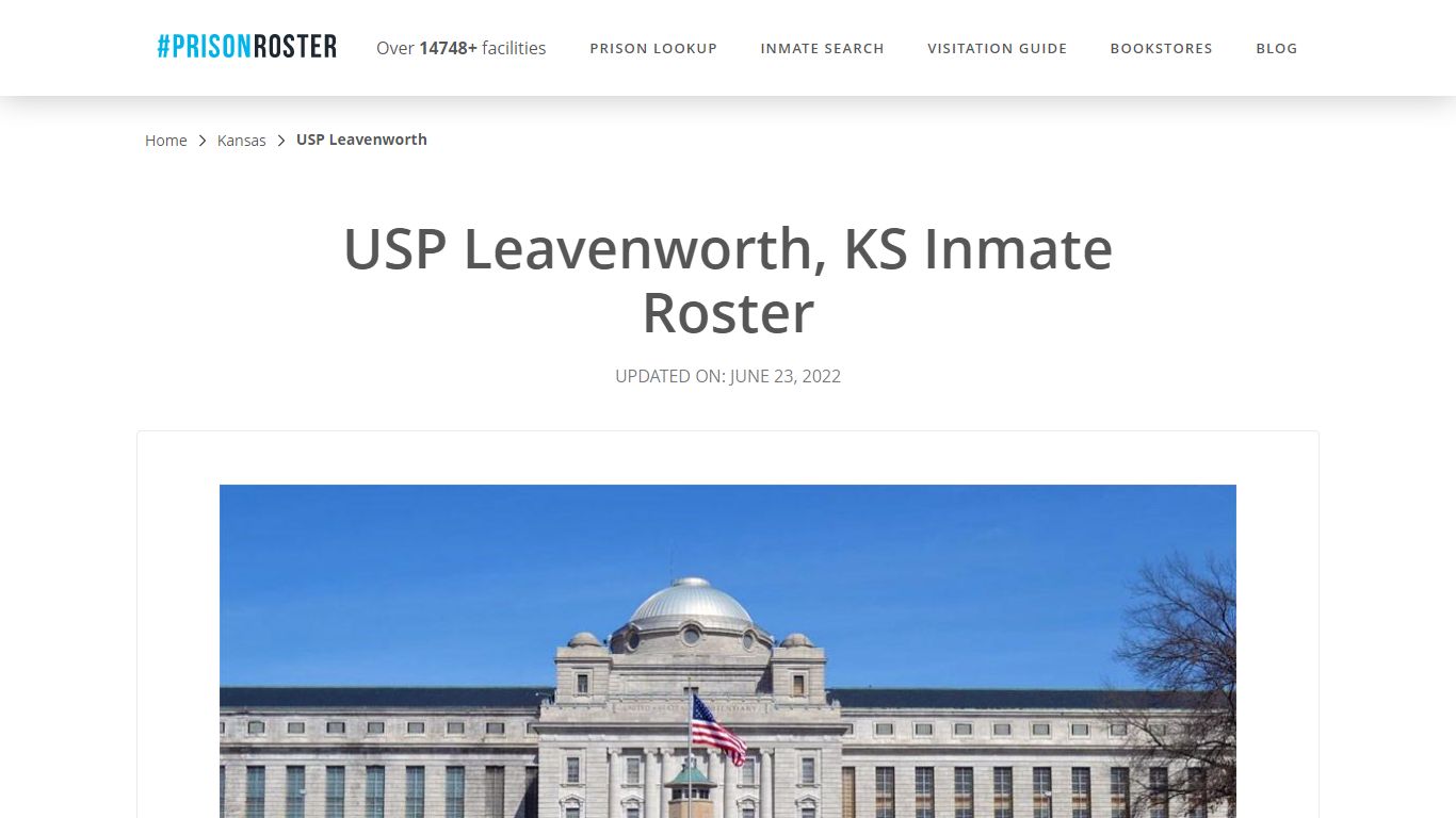 USP Leavenworth, KS Inmate Roster