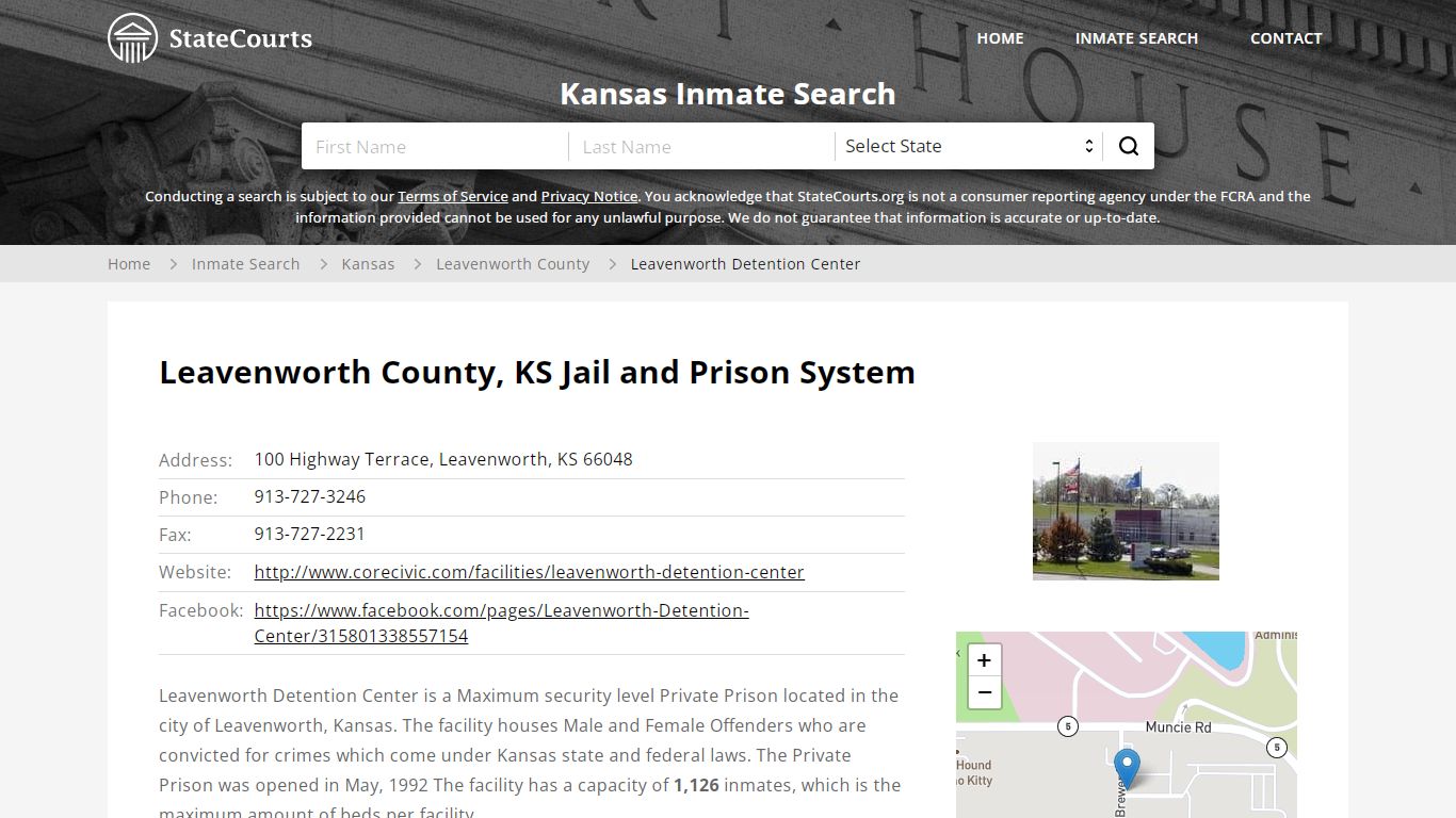 Leavenworth County, KS Jail and Prison System - State Courts
